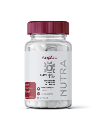 &Aacute;rago Nutra Slim Force Lipo - Redutor de Medidas - 60 C&aacute;psulas