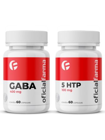 Gaba 400mg 60 C&aacute;psulas + 5 Htp 100mg 60 C&aacute;psulas (Grifonia Simplicifolia)