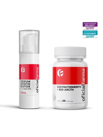S&eacute;rum Efeito Botox Com Nano BTX 30mL + Exsynutriment&reg; + Bio Arct&reg; 30 C&aacute;psulas