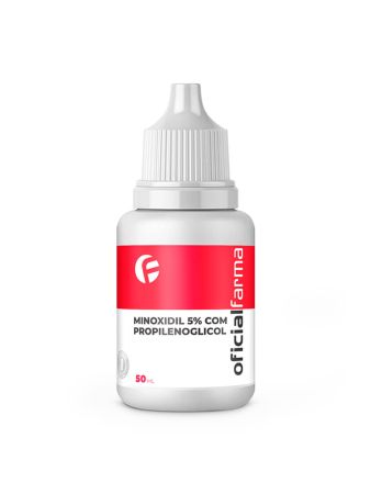 Minoxidil 5% Com Propilenoglicol 50mL - Lo&ccedil;&atilde;o Capilar