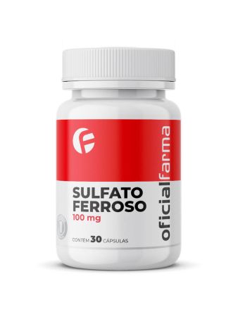 Sulfato Ferroso 100mg 30 C&aacute;psulas