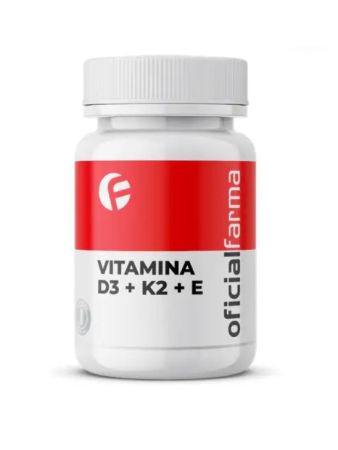 Vitamina D3 + K2 + E 180 c&aacute;psulas